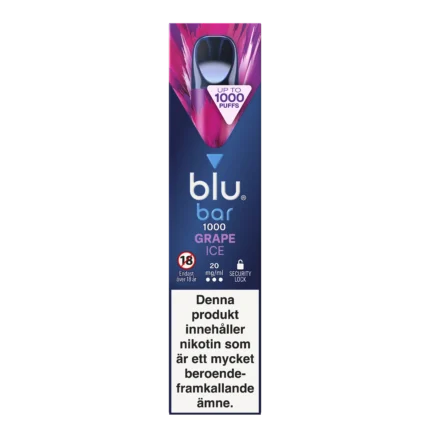Blu Bar Grape Ice 1000 Puffar