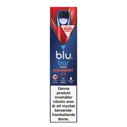 Blu Bar Strawberry Ice 1000 Puffar